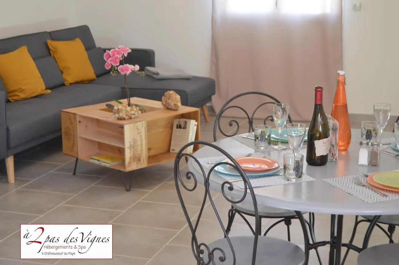 A 2 pas des vignes, hebergements et SPA, à Châteauneuf du Pape, maison numéro 12